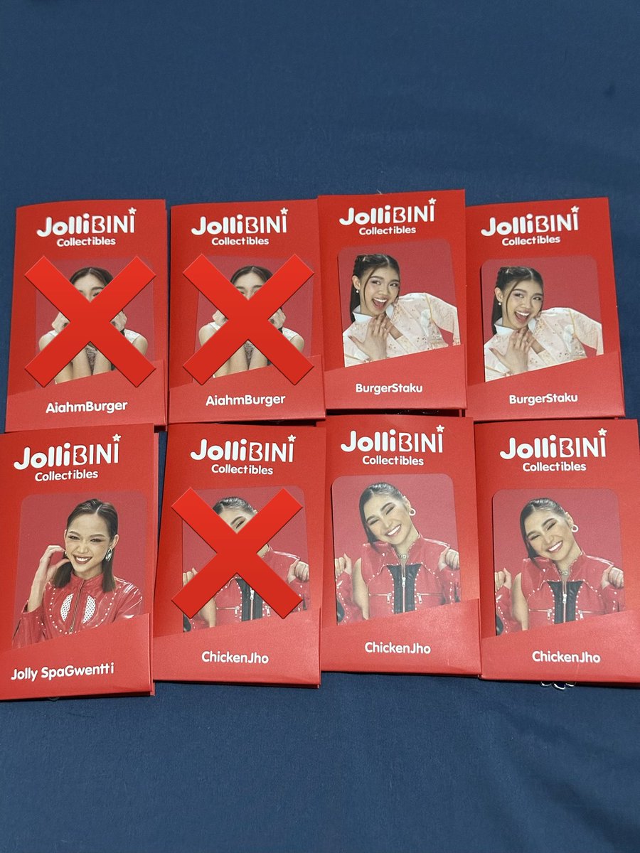F1gureskates's tweet photo. UPDATE:

WTT / LFT TRADE SWAP BINI PH

#JolliBINI PC &amp; Charm

HAVE:
(2) gwen
(2) stacey
(2) jhoanna
(1) sheena

WANT:
mikhgwen
sheeloi

📍loc: parañaque https://t.co/XTcoZMyvF8