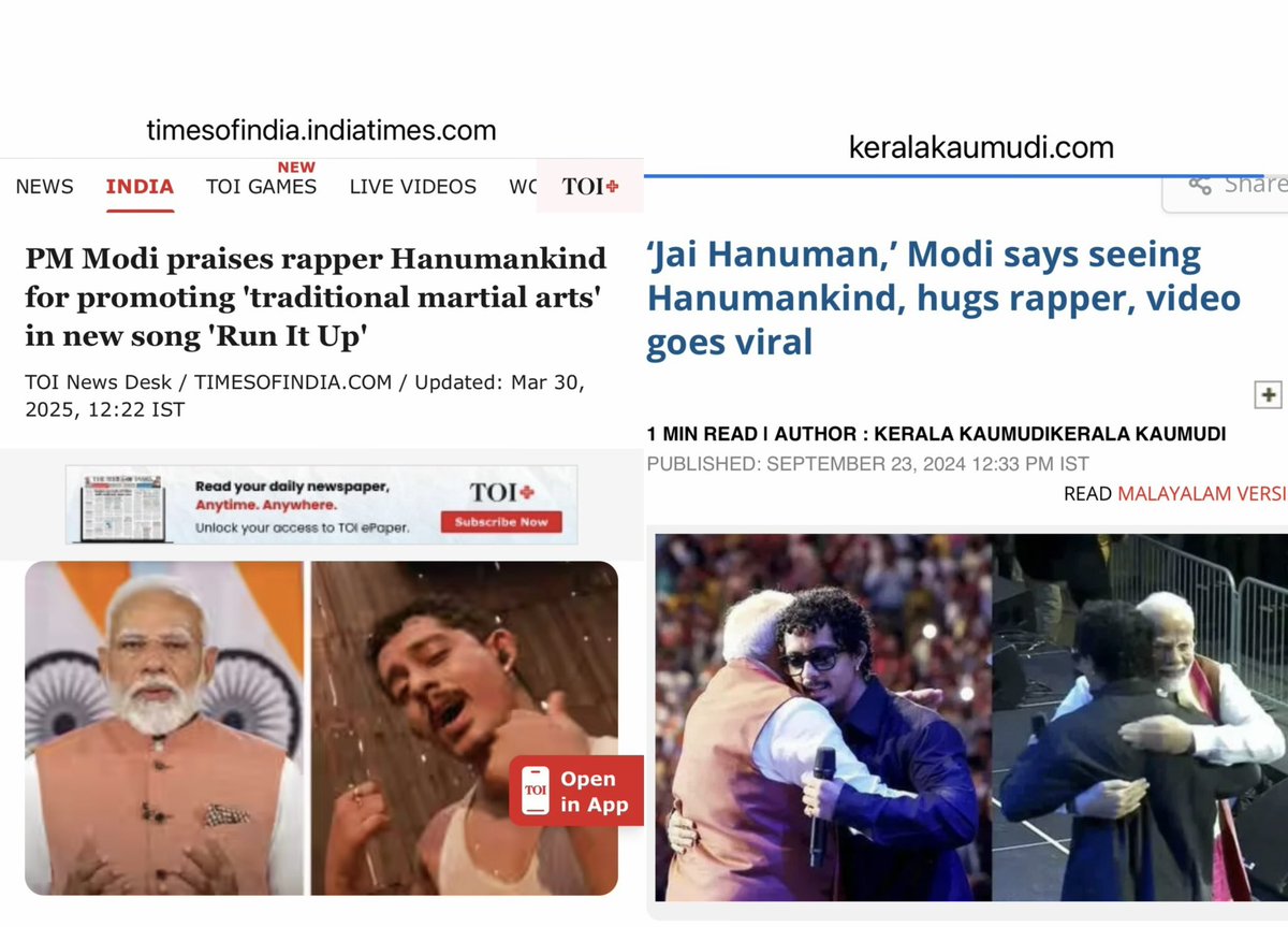 RevolutionMonk's tweet photo. Rapper Hanumankind also joined the violent CJP protest, whose intention is to bring down the Modi-led BJP government.

This is the same Hanumankind whom Modi and the BJP promoted, gave a prime platform to perform in the USA during the Prime Minister’s visit, and whom Modi himself praised on Mann Ki Baat.

Right-wingers once celebrated Hanumankind, but today he is actively part of the anti-India, anti-Hindu campaign that wants to destabilise the country.

Choose your heroes wisely.

#संसद_मार्च 
#CJP