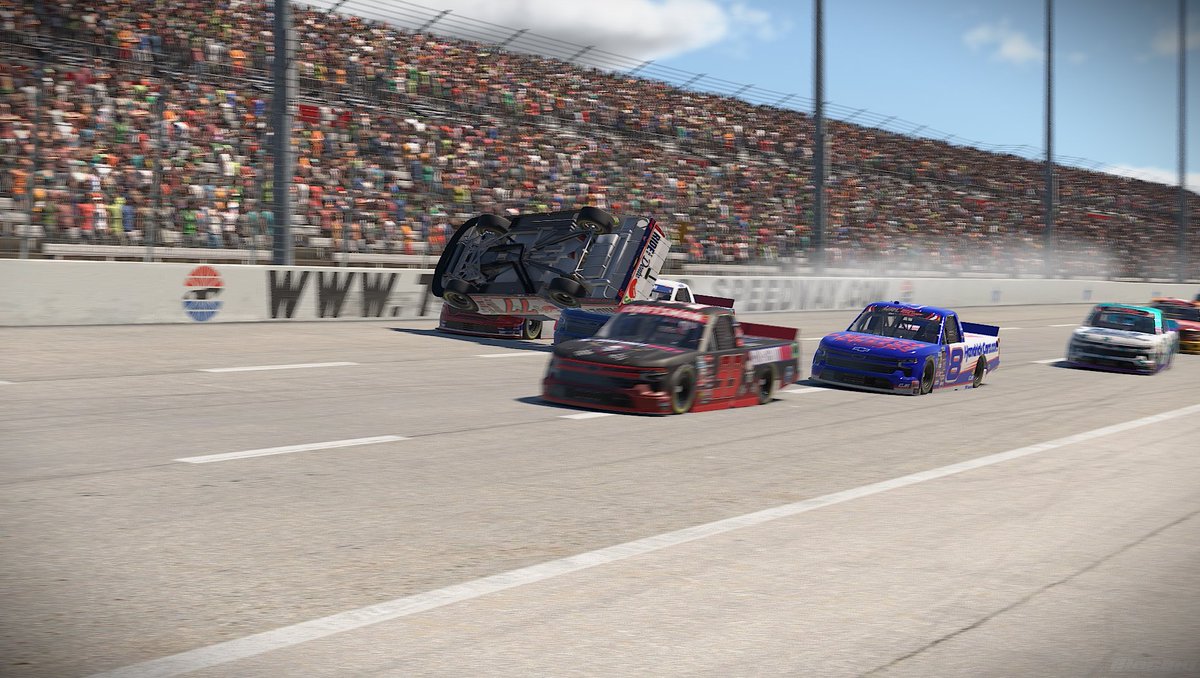 MRLRacingLeague's tweet photo. Chase Johnson Steals a Win in the Lone Star State🏁🔥

His 1st Truck Series win of Season 4 in Overtime @TXMotorSpeedway 

MRL TikTok: 👇🏼
https://t.co/M0PWVYeH27…

BootieScootRacing ⬇️:
https://t.co/bBKFDmETf1…

#iRacing #fyp #viral #Nascar #youtube https://t.co/GdoLh6phLt