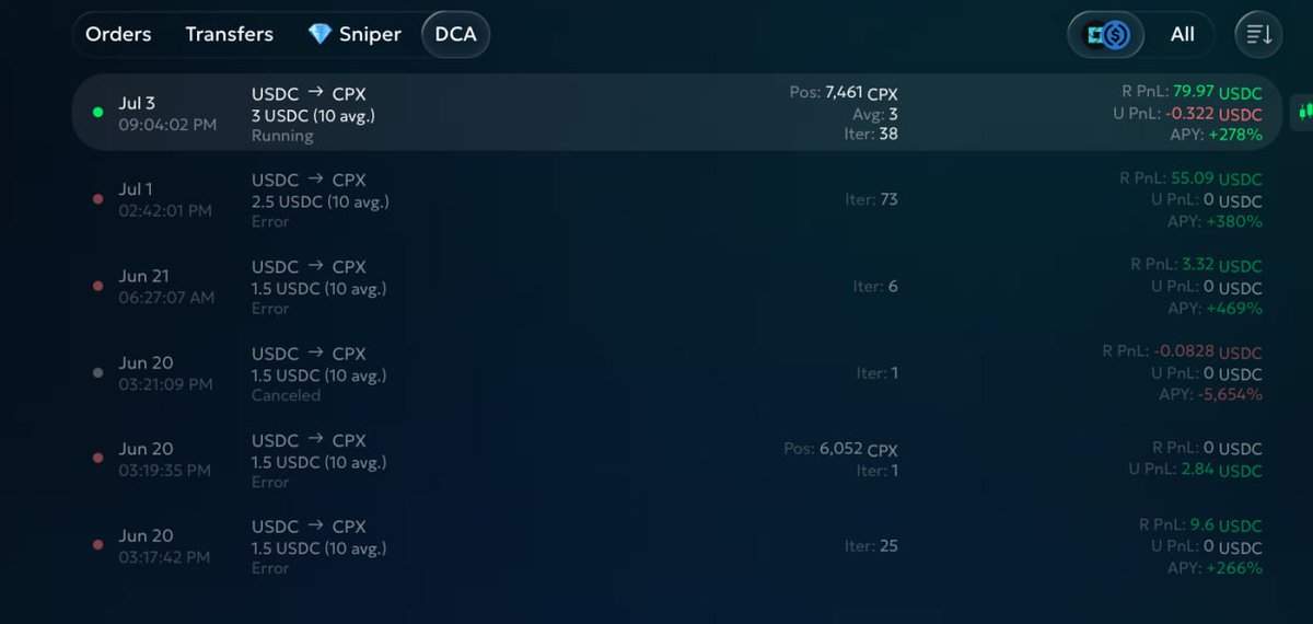 goodcryptox's tweet photo. solana:bS532krUcXBMNqXURPtGqYA7dhEsenYe2z9QKkcEASY  on Solana

SETUP CODE: JR-P5-D7

An incredible DCA bot.

280% APY after over a month.

Nice chart, adequate liquidity and trading volume - what's not to like!

enjoy! https://t.co/oADT0xNFLz