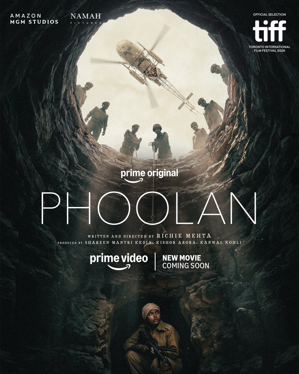 namahpictures's tweet photo. Forty eight hours. One unforgettable story.
Phoolan is now headed to TIFF 2026 🎥 

#PhoolanOnPrime 

@PrimeVideoIN @shareenmantri @kishorarora19 @iamkanwalkohli @namahpictures https://t.co/MbyUrVuptK