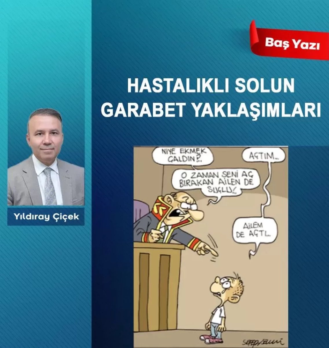 Yildiraycicek9's tweet photo. HASTALIKLI SOLUN GARABET YAKLAŞIMLARI

Çocuklar tarafından işlenen cinayetler ve çocukları öldürme-yaralama olaylarında kullanan yeni nesil çeteler…

Kaç yıldır ülke gündemini meşgul eden ve toplumun kanayan yarası olan başlıklardır.

Gelecek günlerimizi tehlikeye atma ve kaygılandırma adına toplumsal baskının artmasıyla beraber hükümet, tedbirler alma, çözüm yolları bulma ve caydırıcı bir hukuk düzeni oluşturma adına çeşitli adımlar atmaktadır.

Sorumlu bakanlıklar da bu mücadelede dozajını artırmaktadır.

Bu durum nedense bölücüleri, devrimci ve komünist artığı sol çevreleri rahatsız etmiştir.

Çocuk maskesi ve kalkanı altında ana kuzularını keyfi öldüren yaratık modellere ağır cezalar verilmesine yönelik hukuki hazırlıklara cinnet geçirircesine karşı çıkıyorlar.

160 sivil toplum örgütünün yer aldığı “Çocuklar İçin Adalet Ortak Çağrı” imzacıları, 15-18 yaş grubuna müebbet hapis yolunu açan düzenlemeye tepki göstererek “Çocuklardan vazgeçme politikası” şeklinde bir tavır sergilemiştir.

Bu meselenin üzerinden niye tersten okuma yapıp, çocuklara sahip çıkma ve aileleri de sorumlu kılma çabası olarak görmüyorlar…

160 sivil toplum örgütünün başında kim varsa, onların çocuğu da aynı Ahmet Minguzzi, Hakan Çakır, Fatih Acacı, Atlas Çağlayan gibi hiç uğruna öldürülse acaba tavırları ne olur?

Allah hepsinin çocuklarını da korusun…

Bu acıyı yaşamadıkları ve her hadiseye ideolojik, etnik köken saplantısıyla yaklaştıkları için böyle garabet bir duruş sergileyebiliyorlar.

Evrensel Gazetesi’nde bir karikatürist var…

O da meseleyi “Suça sürüklenen çocuklar düzenlemesi Mecliste: Çocuğun işlediği suçtan aile de sorumlu” başlığı altında dramatize ederek suç işleyenleri masumlaştırma peşinde bir çizim yapmış. Karikatürde hakim ekmek çalan aç çocuğa kızıyor:

“Niye ekmek çaldın?”

Çocuk “Açtım” diyor.

Hakim “O zaman seni aç bırakan ailen de suçlu!” diye bağırıyor. Çocuk da “Ailem de açtı…” diye cevap veriyor.

Peki Ahmet Minguzzi, Hakan Çakır, Fatih Acacı, Atlas Çağlayan ve benzer olaylarda öldürülen hangi çocuk ekmek bulamayan kişiler tarafından hayattan koparıldı?

Bunların çoğu elinde silah, bıçak tutan ve önünde uyuşturucu pozu veren katiller değil mi?

Sol çevreler ya örgütlerine çocuk devşirmede sıkıntı yaşayacaklarını düşündükleri için ya da bu katillerin ana kuzularını hayattan koparmasından zevk alan ruh hastaları oldukları için böyle bir tavır sergiliyorlar.

Eğitim, ekonomi ve geleceğe hazırlama noktasında “çocuklara sahip çıkın, onları koruyun” demek başka; yüzüne bakmaya kıyamayacağınız çocukları zevk uğruna öldüren katillere sahip çıkmak ise bambaşkadır. Zaten bahsedilen hukuki düzenleme bu şekilde katilliğe soyunanları kapsamaktadır.

Sol, işte bu manada tedavisi olmayan bir ruh hastasıdır.

Bakış açıları her konuda hastalıklıdır.

Ekmek bulamayan her çocuğa ve ailesine sahip çıkmak hem devletin hem toplumun görevidir.

Ama katilliği tercih edenlerin, masumları öldürenlerin muhataplığı ise ağır cezalar olmalıdır.

Hastalıklı sol şunu da öğrensin: Hukuki caydırıcılık, aynı zamanda “İşledikleri suçlar karşısında az ceza alıyorlar” diye çocukları kullanan yeni nesil çeteler karşısında da bir korumadır.

Hastalıklı sol, kendi çocuğunuza yapılmasını istemeyeceğiniz hayattan koparmaları, “masum çocuklar üzerinde denesinler” şeklindeki garabet düşünceleri terk etsin…

İnsan olmayı denemekle başlayabilirler.

https://t.co/WbtCCcGcSU