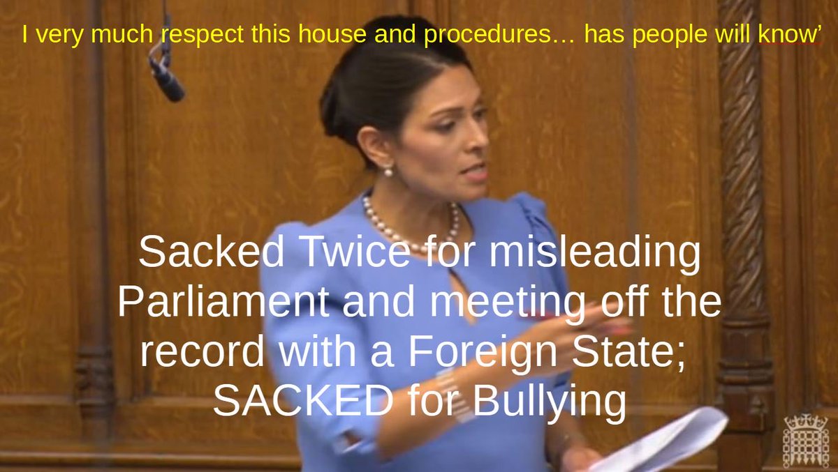 Rolo689's tweet photo. @pritipatel This was when a British government sunk to a new low . https://t.co/j8oYDseNll