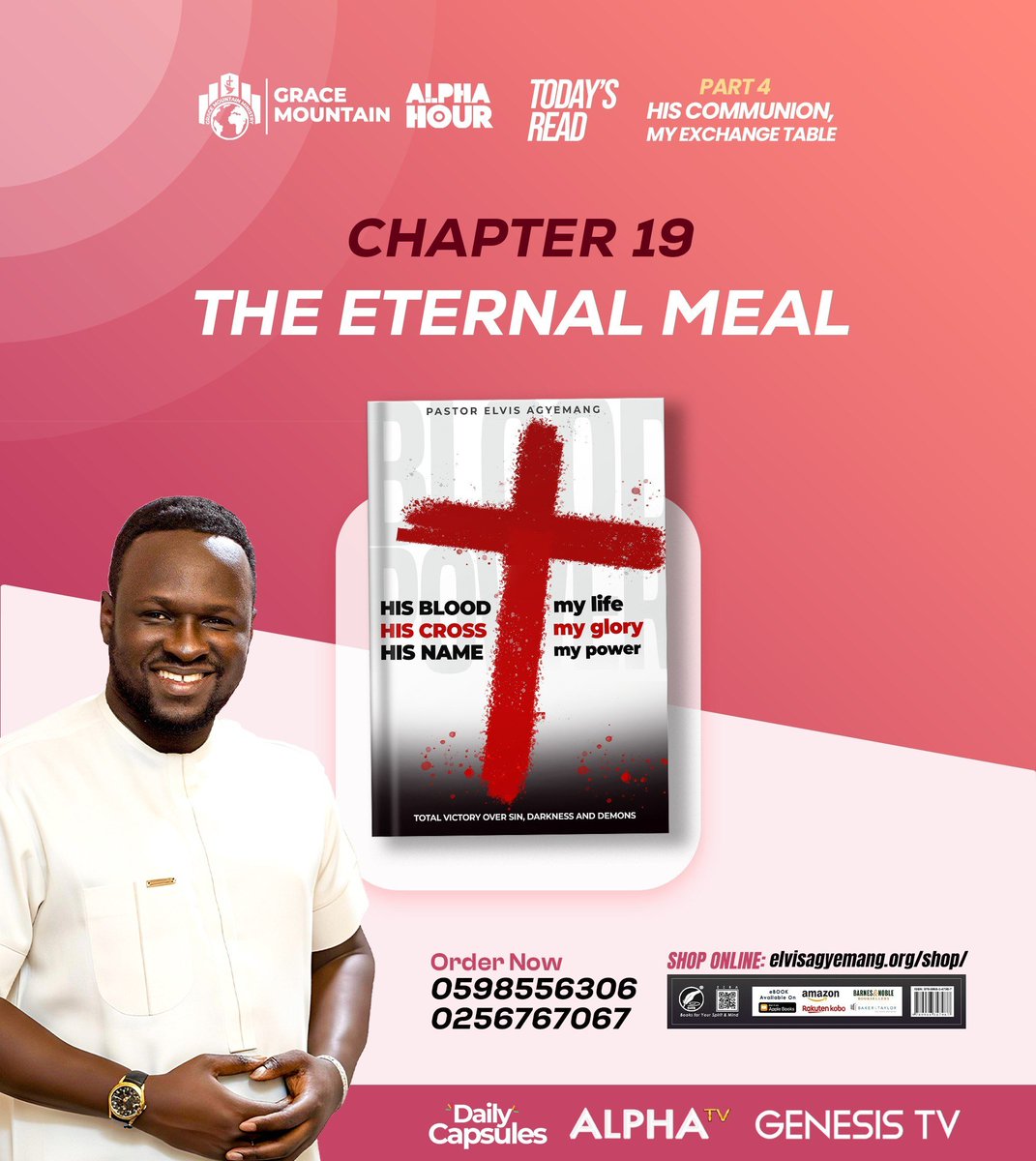 REAgyemang's tweet photo. "The communion is something to love far more than to fear, seeing what it represents in the body of Christ. It is a great need for any struggling believer. Communion is the major source of life, power, and health for today’s church, provided we take our time to understand and engage such a great mystery."

So often, fear holds us back from fully stepping into the power and grace available at the Lord’s Table. However, grasping the mystery of Holy Communion transforms everything. Partaking in the Holy Communion is not just a routine; it is a physical act that declares our faith in Jesus’ sacrifice and provides us an undeniable fellowship with Him. It is the remembrance meal of the Lord's Bride, a declaration that His body was broken and His blood was shed so YOU could sit at that table.

#alphahour #readwithpastorelvis #booksbypastorelvis #PastorElvis #EverydayWithGodIsEverydayInVictory