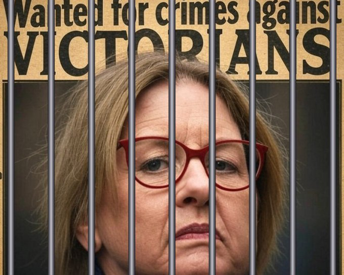 Mike77463289's tweet photo. @SkyNewsAust #SaveVictoria #GetRidOfLabor #Arrest #Try #Convict #JailJacintaAllan https://t.co/BUT93HqgHJ