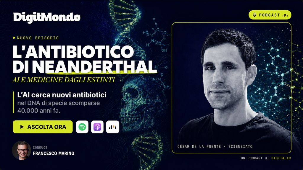 DigitalicMag's tweet photo. 𝗨𝗻 𝘂𝗼𝗺𝗼 𝗰𝗲𝗿𝗰𝗮 𝗻𝘂𝗼𝘃𝗲 𝗺𝗲𝗱𝗶𝗰𝗶𝗻𝗲 𝘁𝗿𝗮 𝗶 𝗺𝗼𝗿𝘁𝗶; 𝗮𝗻𝘇𝗶, 𝘁𝗿𝗮 𝗴𝗹𝗶 𝗲𝘀𝘁𝗶𝗻𝘁𝗶. Dai Neanderthal ai mammut, fino ai prioni della mucca pazza. Ecco la uova puntata di DigitMondo  
ascolta la puntata https://t.co/AkK4NH1OVA https://t.co/4vT4GD0Fot