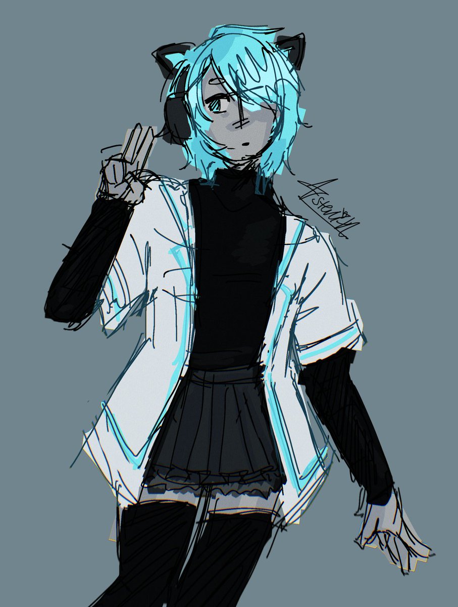 soupbegone's tweet photo. a less than canon doodle of andre's gamer fit from the fic "gamer fit" lmao. updated the skirt because i thought it worked better w the coat silhouette and im randomly being a hater of kevin /j #andrew2002 #cl16 #mabtpias https://t.co/B3GDtHFnRM