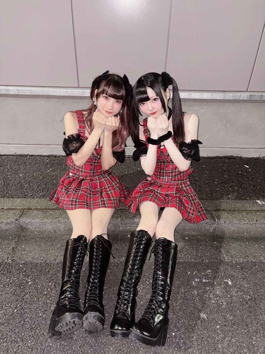 双子コーデ🖤❤️