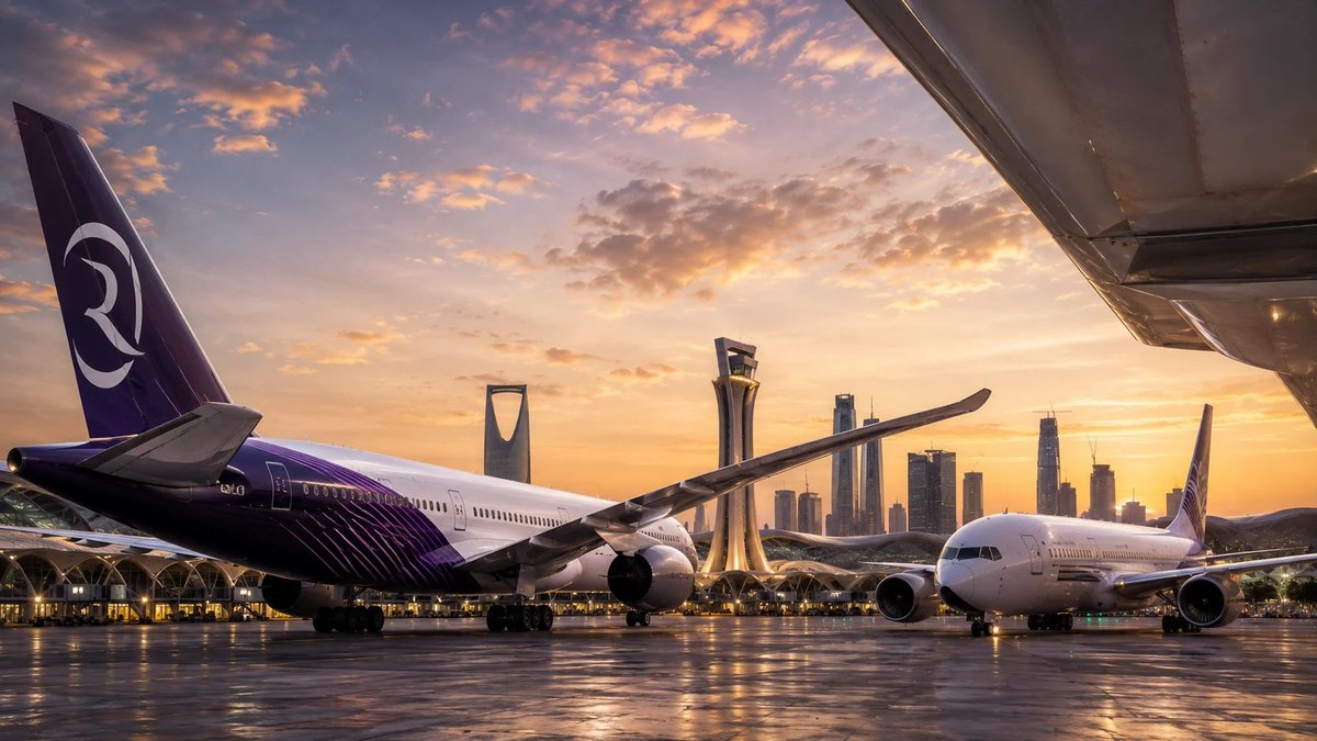 avionyz's tweet photo. #Riyadh Air orders 34 #Boeing and #Airbus widebody jets to fuel global expansion.

Read full article below! 👇 

https://t.co/eRh7DnhU8R

#Avionyz #AviationEvent #AvGeek #AviationUpdates https://t.co/2KPIUsr7fU