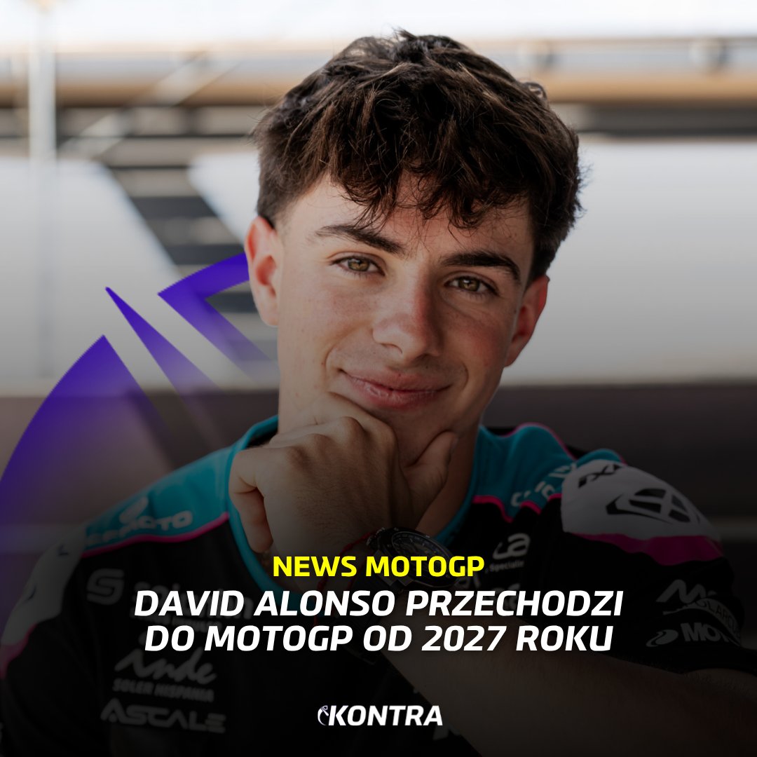 kontra_moto's tweet photo. 🚨 David Alonso przechodzi do MotoGP 🏍

🇨🇴 Kolumbijczyk podpisuje kontrakt z Hondą HRC na starty od sezonu 2027. Nie potwierdzono jeszcze zespołu, w którym Alonso wystartuje

#KontraMoto #MotoGP #MotoGPpl #PolsatMotoGP https://t.co/GI31IMLTX0