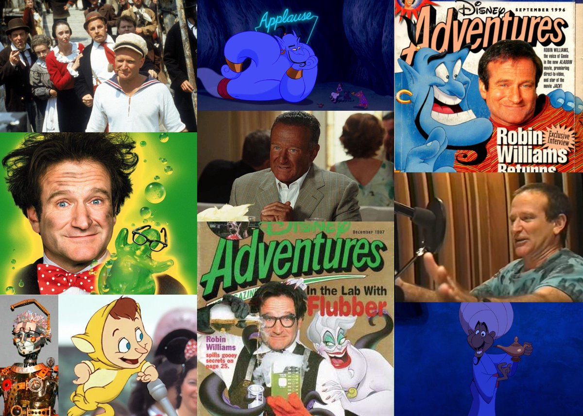 Disney_Wiki's tweet photo. Happy Birthday, to the late Robin Williams
For Disney, he played #Popeye, Philip in #Fubber and Dan in #OldDogs.
He is best known for voicing Genie in the #Aladdin franchise, and also voiced the titular Timekeeper from the Disney Park attraction and a Lost Boy in #BackToNeverLand https://t.co/YhlvHZinv4