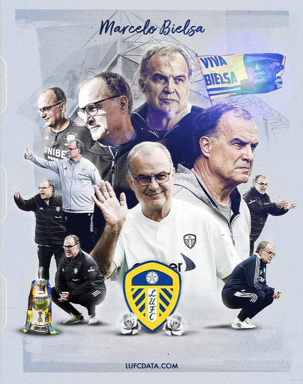 LUFCDATA's tweet photo. Happy 71st birthday to Leeds United icon Marcelo Bielsa. 👑 #LUFC https://t.co/BXNvjN7pUF