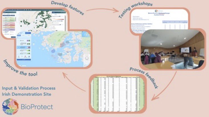 BioProtect_EU's tweet photo. 🧐 How does BioProtect’s co-design work? 

In Ireland 🇮🇪, we’re building the #BioProtectMarinePlanner with stakeholders. 

After each workshop, we survey feedback, quantify insights, and track feature improvements - ensuring user-centered solutions. 🙌

👉https://t.co/SSwEAMKD4V https://t.co/4AOpCUDzX0
