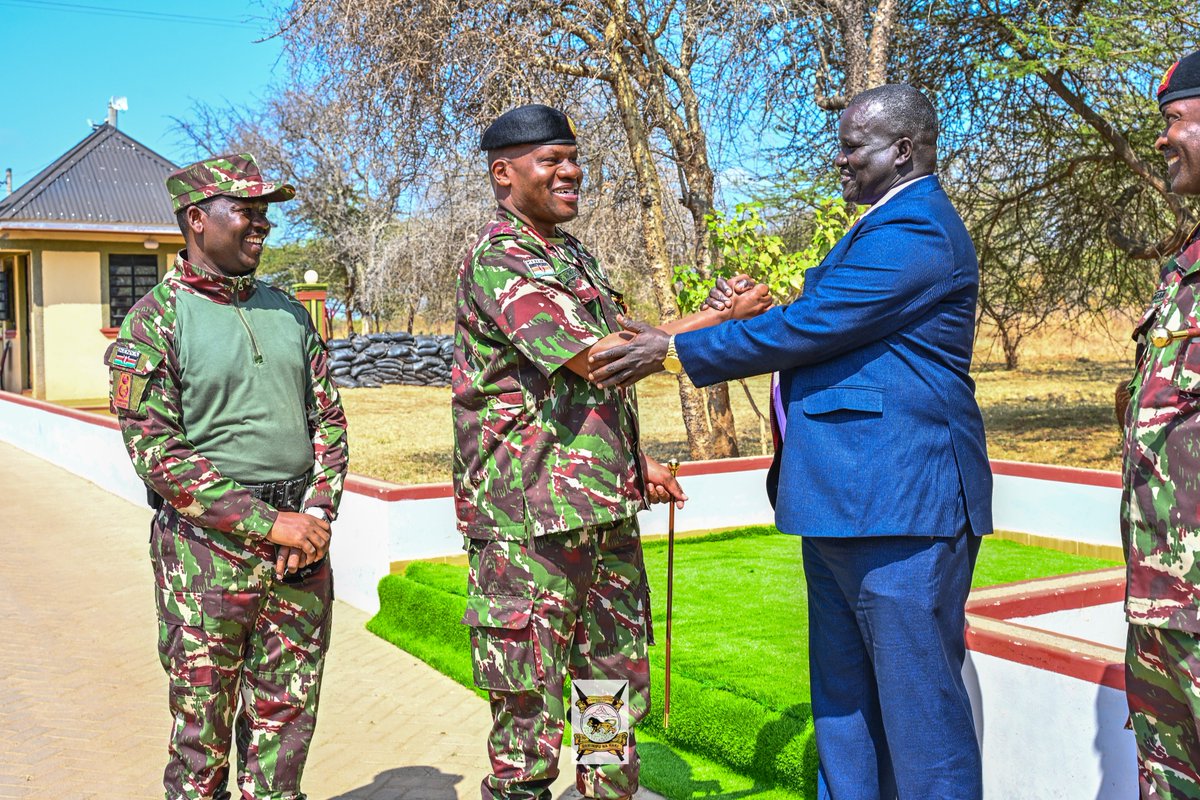 APSKenya's tweet photo. The DIG-APS, Mr. Gilbert Masengeli, CBS, OGW, SS, is presiding over the official handover of rehabilitated armoury works at the Border Police Unit (BPU), Kanyonyoo a project, implemented by the Mines Advisory Group (MAG),strengthens secure weapons storage &amp; operational readiness. https://t.co/IFrzucrC5Q
