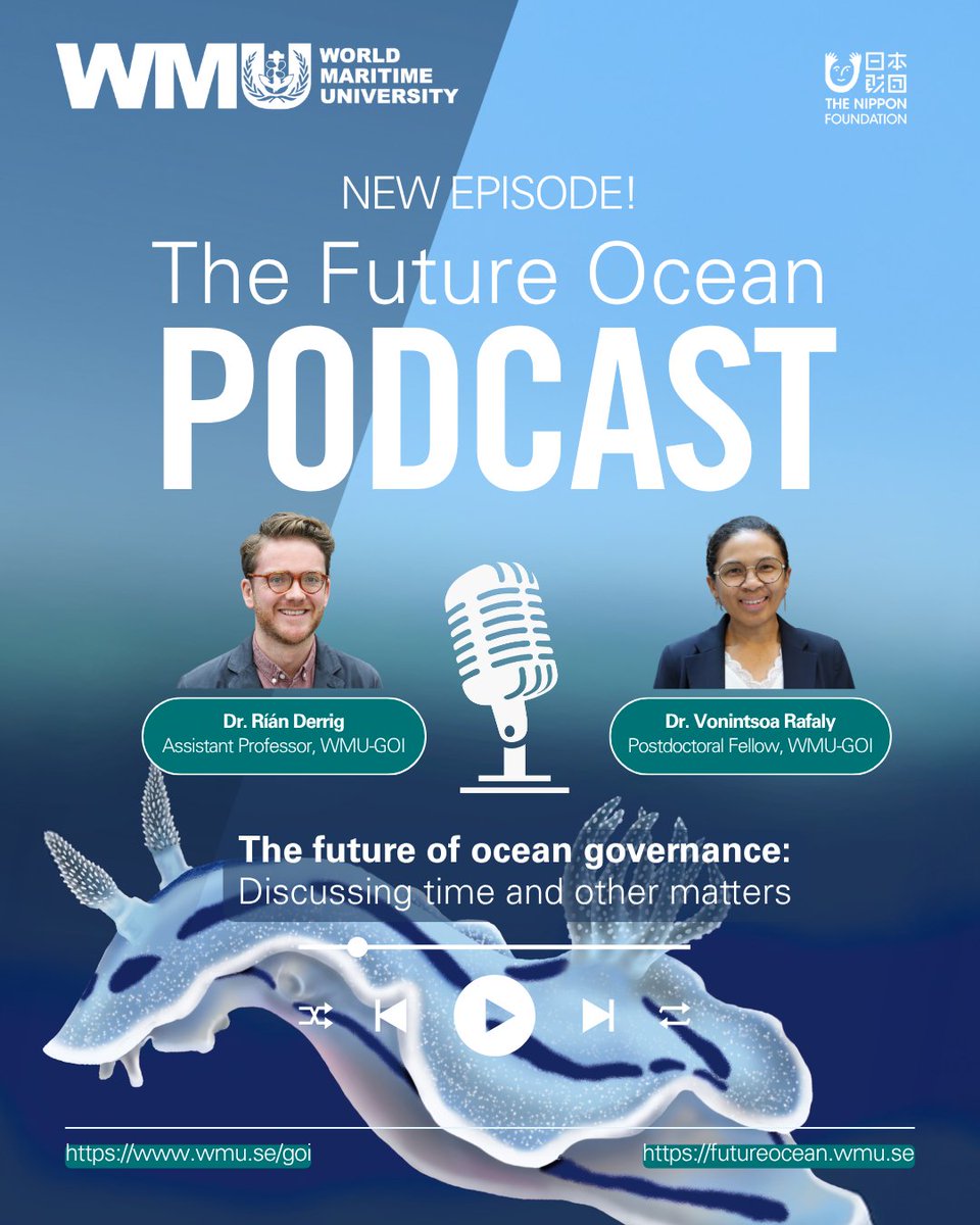 WMUHQ's tweet photo. 🎙️ New episode of the Future Ocean #Podcast!
Explore Pillar 4 of the #FutureOceanProgramme and how ocean governance must evolve over the next 50 years to tackle global environmental, economic & social challenges. 🎧 https://t.co/UMho0aOuAr
#FutureOcean #OceanGovernance #WMUGOI https://t.co/sDqgNhQPBJ