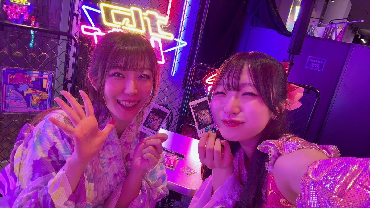 ちあもあ！さんの紫色担当、ゆいかちゃんと（@yuika_tiamoa ）お写真