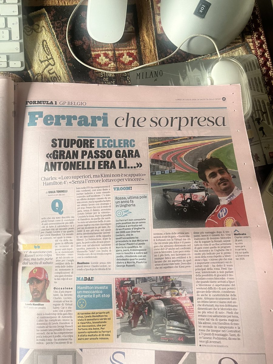 paoloangeloRF's tweet photo. #toninelli” mondo Al contrario nel quale rossa emerge sul circuito celebre per i lunghi rettilinei della foresta delle Ardenne nonostante complicazioni di una gara dominata dai colpi di scena il più importante ha favorito #leclerc rientrato ai box in regime di virtual safety car https://t.co/iH7EpAqkcs