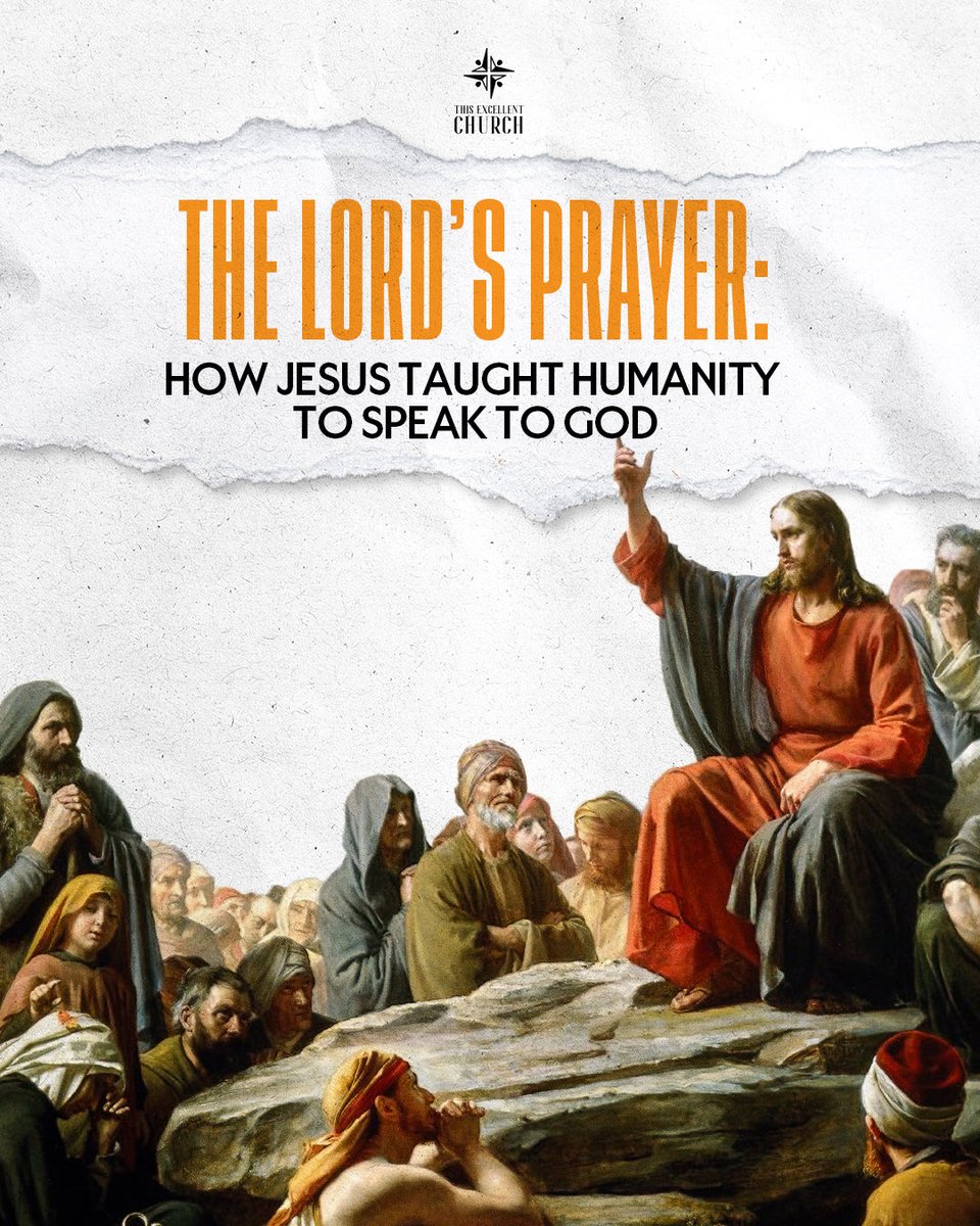 thisexcellentch's tweet photo. 1. Before Jesus teaches what to pray, He teaches how to pray. Prayer is not a performance. It is not an opportunity to appear more spiritual, intelligent, or righteous than others.
In the Sermon on the Mount, Jesus warns against praying to be seen and against empty, repetitive words. God is not impressed by eloquence.
He desires honesty, humility, and hearts that seek Him.