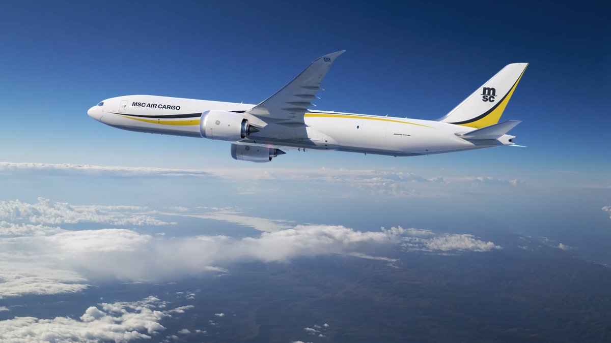 BoeingAirplanes's tweet photo. Powerful freighters engineered for the long haul!

MSC Air Cargo will add five 777-8 Freighters to its all-Boeing 777 fleet. The carrier is investing in the future of freighters to boost its fleet to meet rising air cargo demand. #FIA2026

Thank you for choosing #TeamBoeing!

Release: https://t.co/4MoVUQpj5D