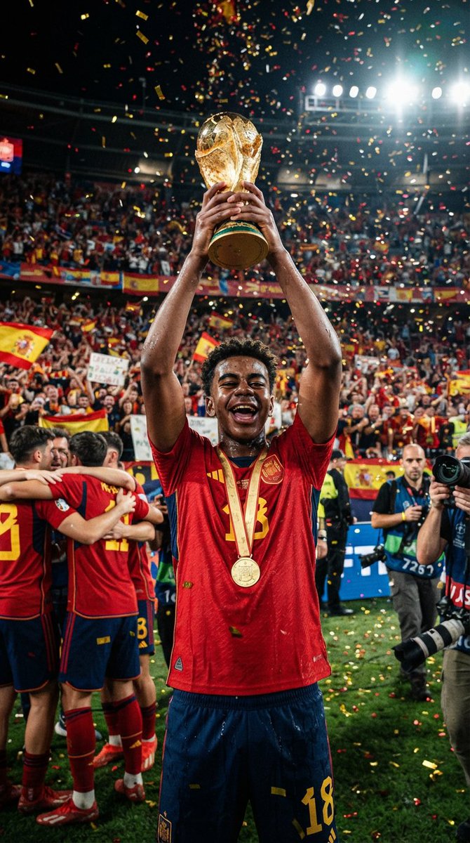 Ameliap5n's tweet photo. 🏆 History is written by those who never stop believing.
❤️ Like • 🔁 Repost • 💬 Share your favorite football memory!

#Football #WorldCup #Champion #Victory #Soccer #Final #GoldenGlory #Sports #Champions #FIFA #Goal #FootballFans #Trending #Viral #SportsPhotography #GameDay https://t.co/8QbpUsFMO7