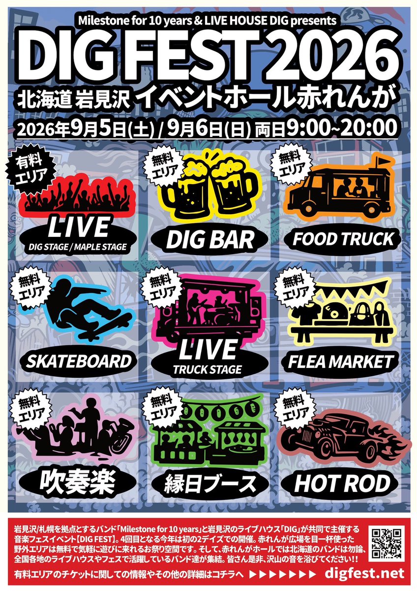 ChaNta0126's tweet photo. 今週はCarryallsレコ発
来週はDIG FEST EXTRA GIG
9月はDIG FEST2026
AREA0126を是非体感しにきてください👍
ローカルの強さを凄さを喰らわしたります!
7月8月9月は岩見沢で遊びましょ!❗️
#AREA0126
#岩見沢
#DIGFEST https://t.co/pn4FjL0fzi