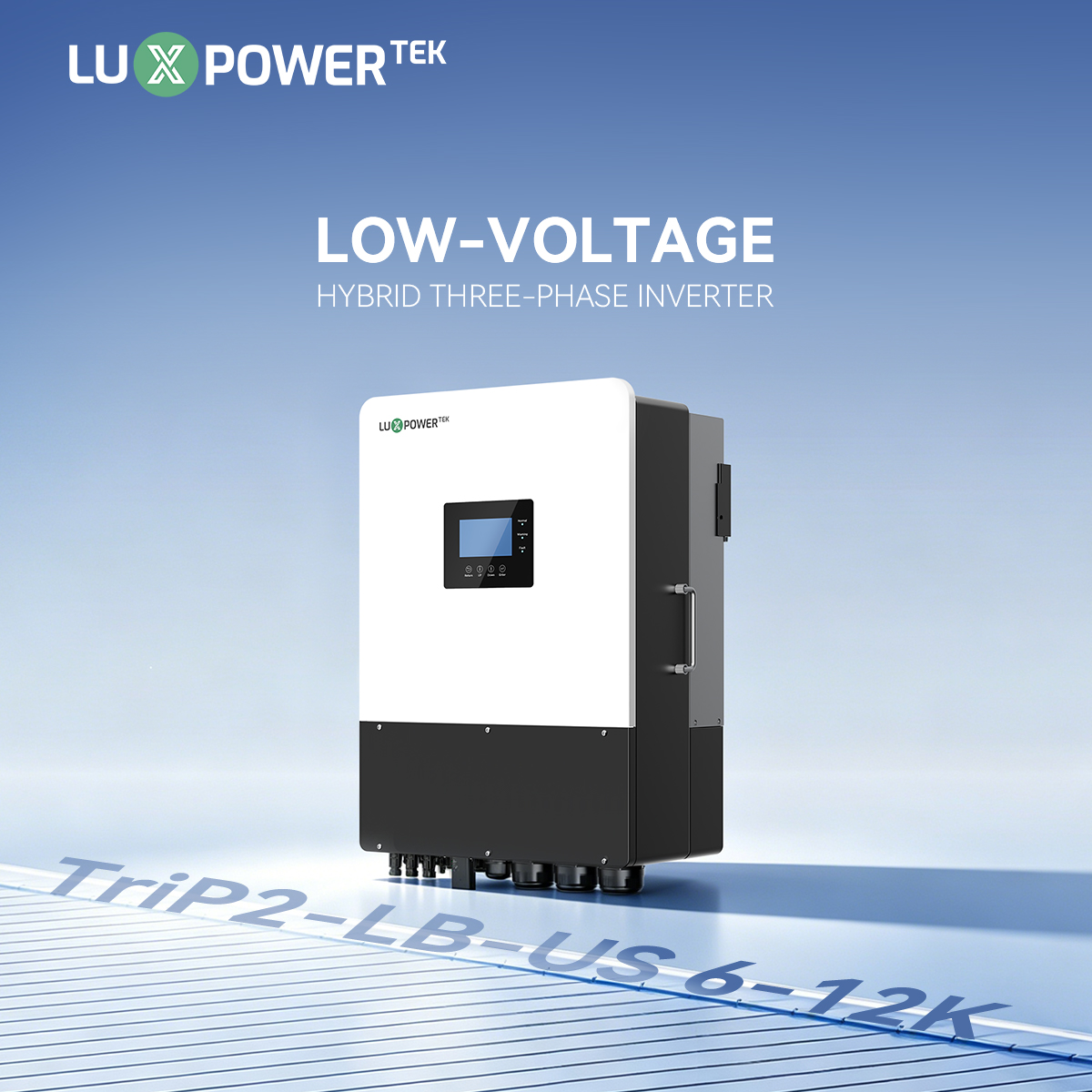 luxpowertek's tweet photo. 📣NEW Low-Voltage Hybrid Three-Phase Inverter: TriP2-LB-US 6–12K
🧐 Download the datasheet:
https://t.co/4AX5bDxaUS
#LuxpowerTek #HybridInverter #ThreePhase #EnergyStorage #SolarEnergy #CommercialSolar #NewProduct #SmartEnergy #luxpower #luxnewproduct https://t.co/wylZ004R9j