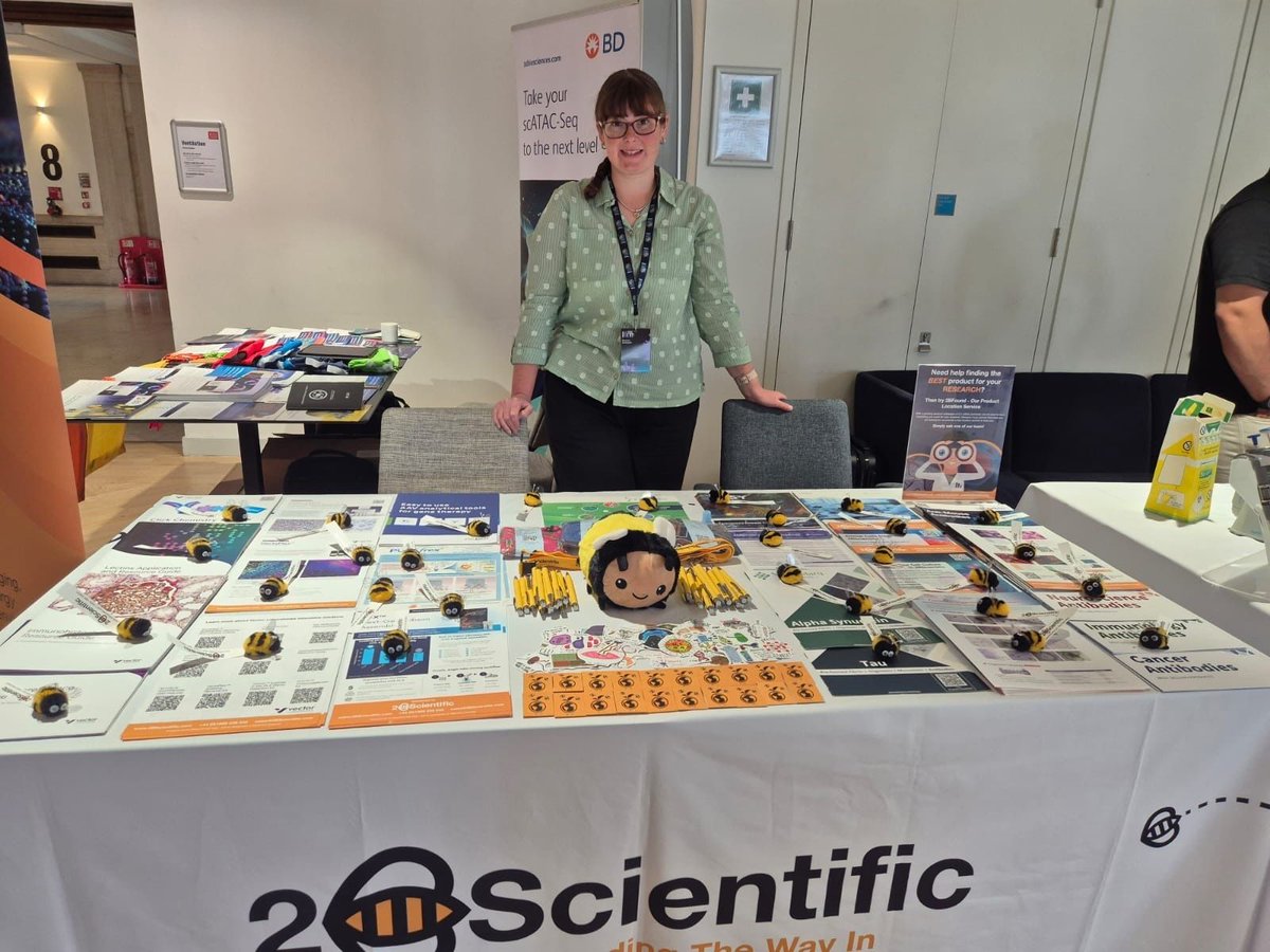 2BScientific's tweet photo. 🧬 Beth Fraser and Syed Ahmed are representing 2BScientific today at the MRC DTP Research Symposium at King's College London!
Come and meet the team to discuss how we can support your biomedical research.
#MRCDTP #LifeScience #KingsCollegeLondon https://t.co/oIhyBFkM9w