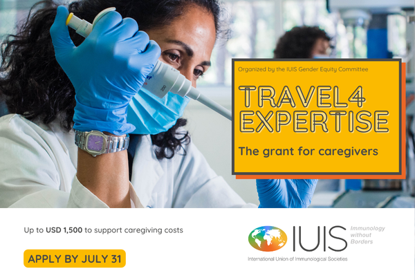 FAISAfrica's tweet photo. 📢 10 days left! The IUIS Travel4Expertise Grant for Caregivers provides up to USD 1,500 to support caregiving costs while attending a training, workshop, or course.
📅 Apply by 31 July 2026
👉 https://t.co/hThx6fat6F
#FAIS #IUIS #WomenInScience #Immunology https://t.co/X9vqWgjkT2