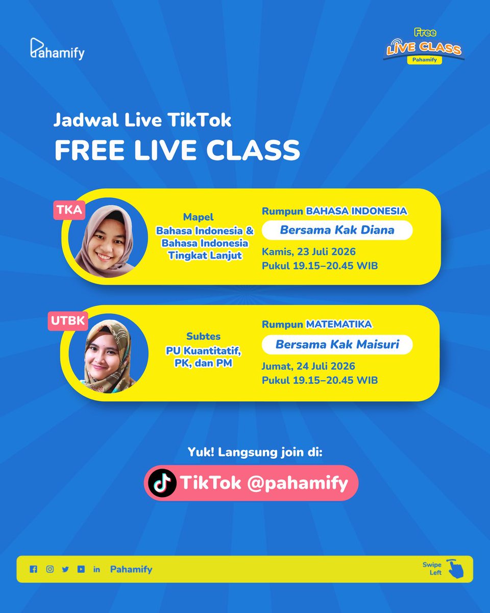 Pahamify | TO + Live Class UTBK & Ujian Mandiri tweet media