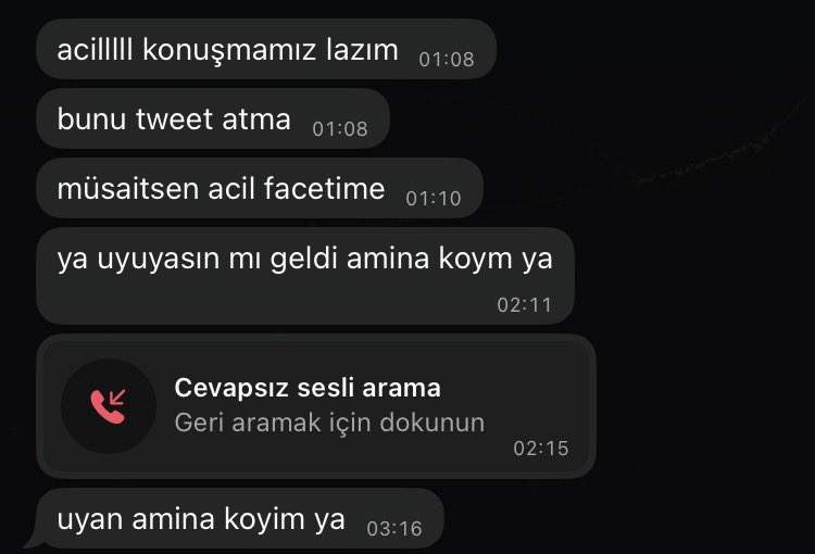 faatmadmr_'s tweet photo. -uyudun mu
+bunu tweet atma https://t.co/ZA4uxj8IFb