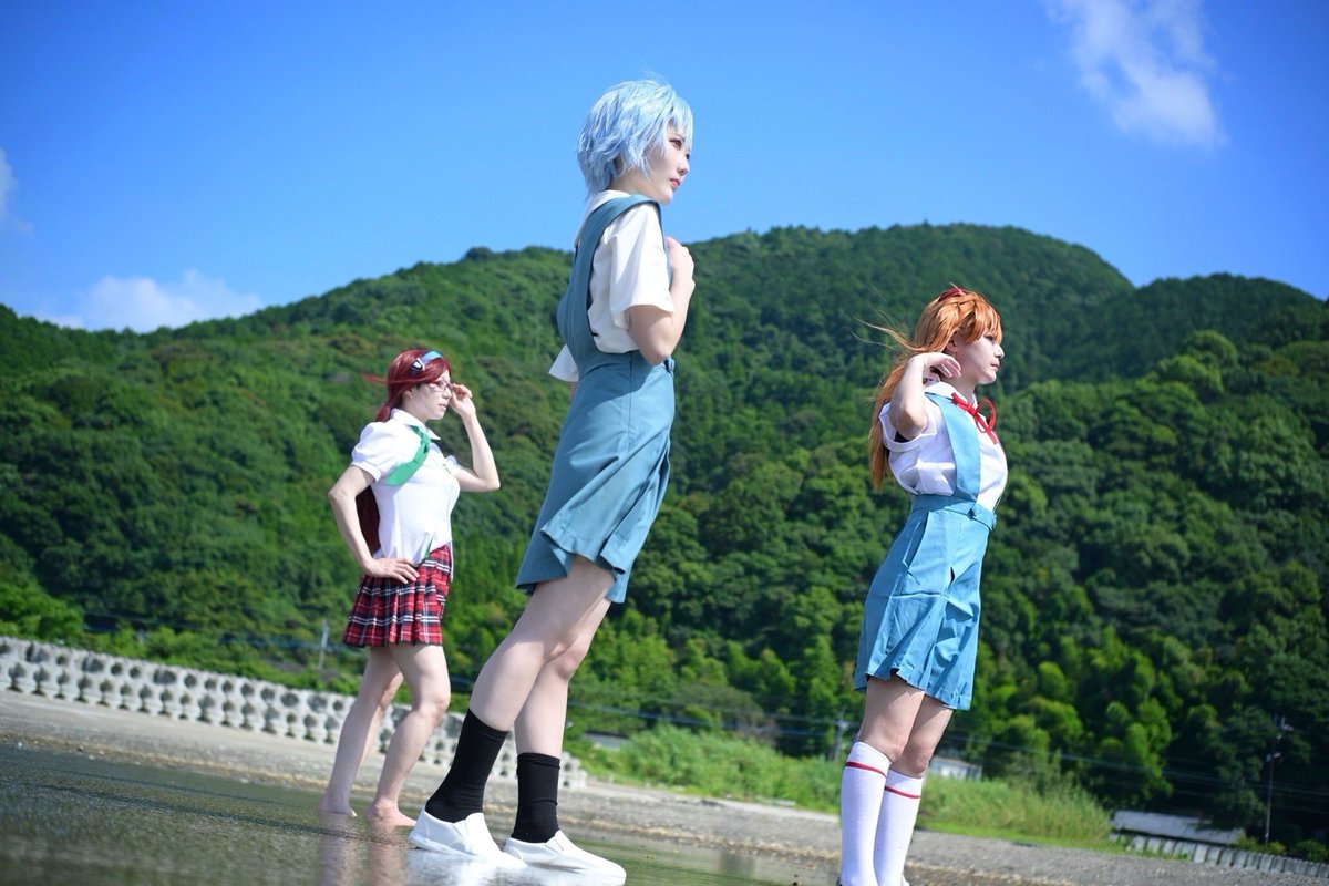 noriderota125's tweet photo. 【Cosplay-Photo】 掲載許可済

シン・エヴァンゲリオン劇場版:||

レイ×アスカ×マリ

Model：おしるこ様/@ocruko_cos 
               りょう様/@_universe_53 
               刹那様/@setuna08MS 
Studio：スタジオチロズ様/@studiochilos 
 
#EVA併せ20260712 https://t.co/IPMaUiFwxt