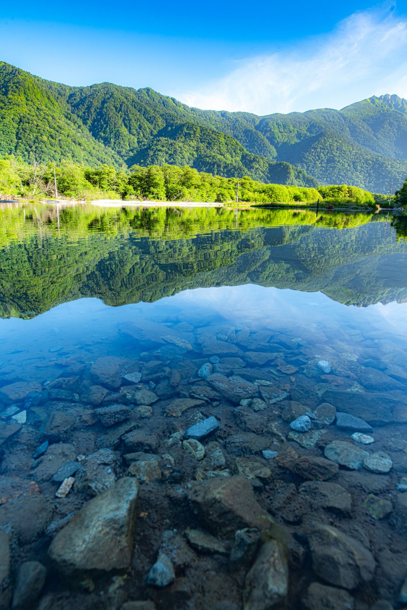 haskap1017's tweet photo. 涼しくて美しい夏の上高地 https://t.co/fU48uzTggK