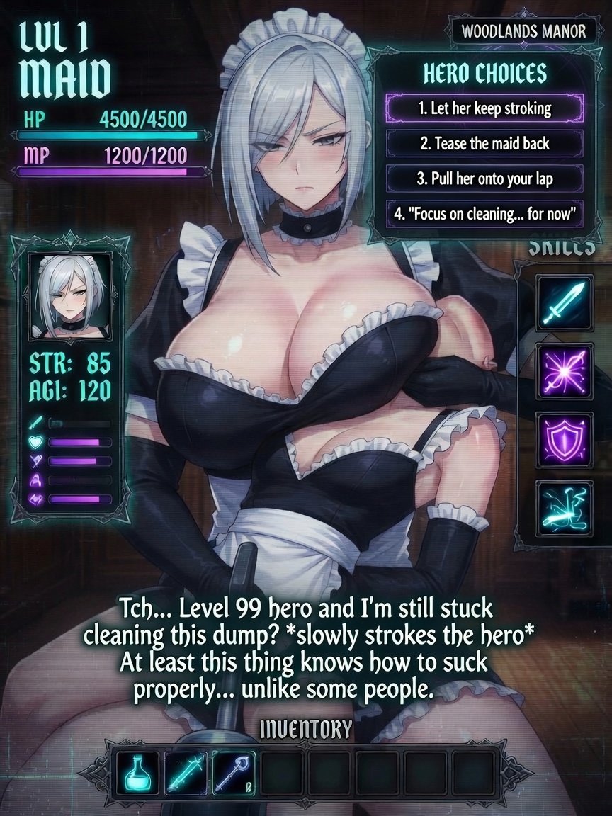 Vilainess_lvl1's tweet photo. “Really, Hero? Captured this easily?”  🐹🐿️

“My Lv.1 maid 🧹didn’t even break a sweat… and you call yourself Level 99.”.

“How disappointing.😈
But watching you struggle like this… almost entertaining.”

#2dfd #wankbattle #findom https://t.co/ukWm7Gq6Y1