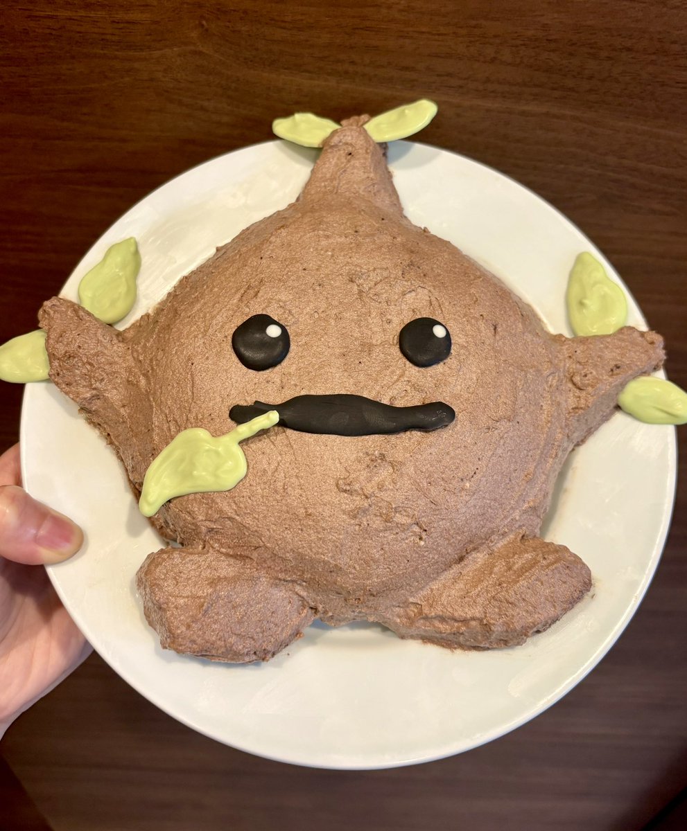 manmaru_hm's tweet photo. デクの木のこどもケーキを作りました🌱

#ゼルダの伝説　#時のオカリナ https://t.co/g5Z9m28tHf
