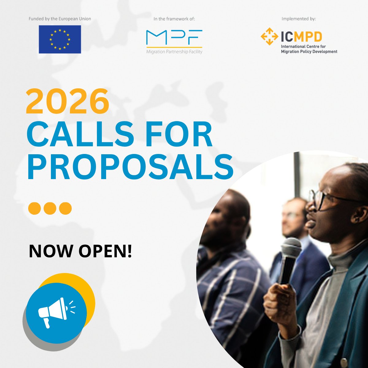 BudapestProcess's tweet photo. 📢 MPF launches new 2026 Calls for Proposals!

Visit the MPF website to learn about the 3 new Calls:
⏩ Migration Partnerships (from #AMIF)
⏩ Border Management (from #BMVI)
⏩ Internal Security (from #ISF)

🔗 https://t.co/EOQWFpkkOv

#EUFunds #SecurityEU #MigrationPartnerships https://t.co/VRdFk5NqnW