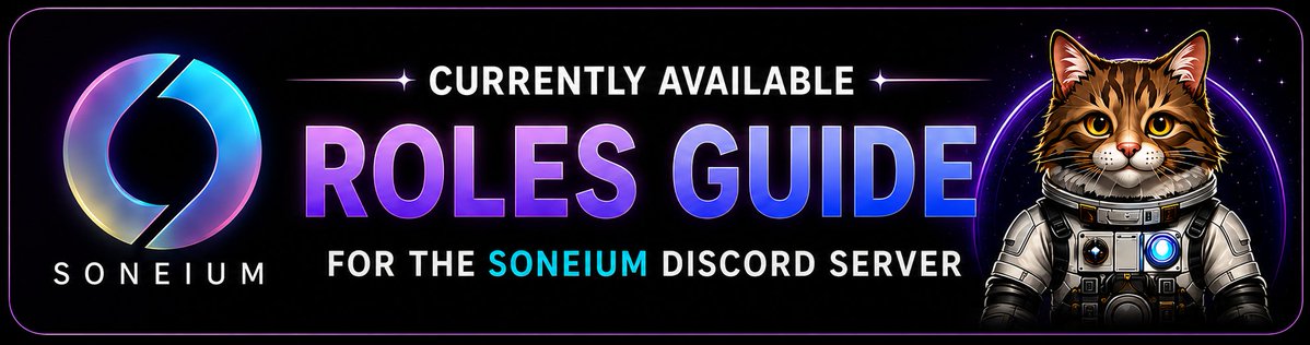 puppet0582's tweet photo. Currently Available Roles Guide For The @soneium Discord Server 💿

🎨 Content Roles ⤵️

💿Soneian Codex 2.0, 3.0
This role is for informational, educational, tutorial, guide and article style content.

💿Soneian Chroma 2.0, 3.0
Chroma is for artistic and creative contributions such as your original digital art, paper art, crafting and other artistic & creative work.

🔘Discord Contribution Roles ⤵️

💿GM Role
GM Role is the entry level discord contribution role. It is manually awarded by Soneian Guardians (@Rahul66267247, @Nielre_1) to community members who consistently make positive and meaningful contributions.

💿Soneian Trainee
Trainee role can be earned after at least one month of consistent high quality discord contributions. You need nominations from Scouts for this role. 

To earn this role you should stay active in the community, participate in meaningful discussions and help other community members consistently.

💿Soneian Seeker
Seeker is the next step after Trainee. Earning this role requires continued quality contributions active participation and ongoing support for the community.

💿Soneian Scout
Scout is the next progression after seeker. This role is only awarded to trusted contributors who consistently support the community, take part in meaningful discussions and maintain high quality contributions over the long term.

Soneium Discord Server - https://t.co/d5XHi74vXM

New? You can join the @soneium Gateway server using the link above. After you reach Discord Level 3 there, you will get the invite link to the main server.
