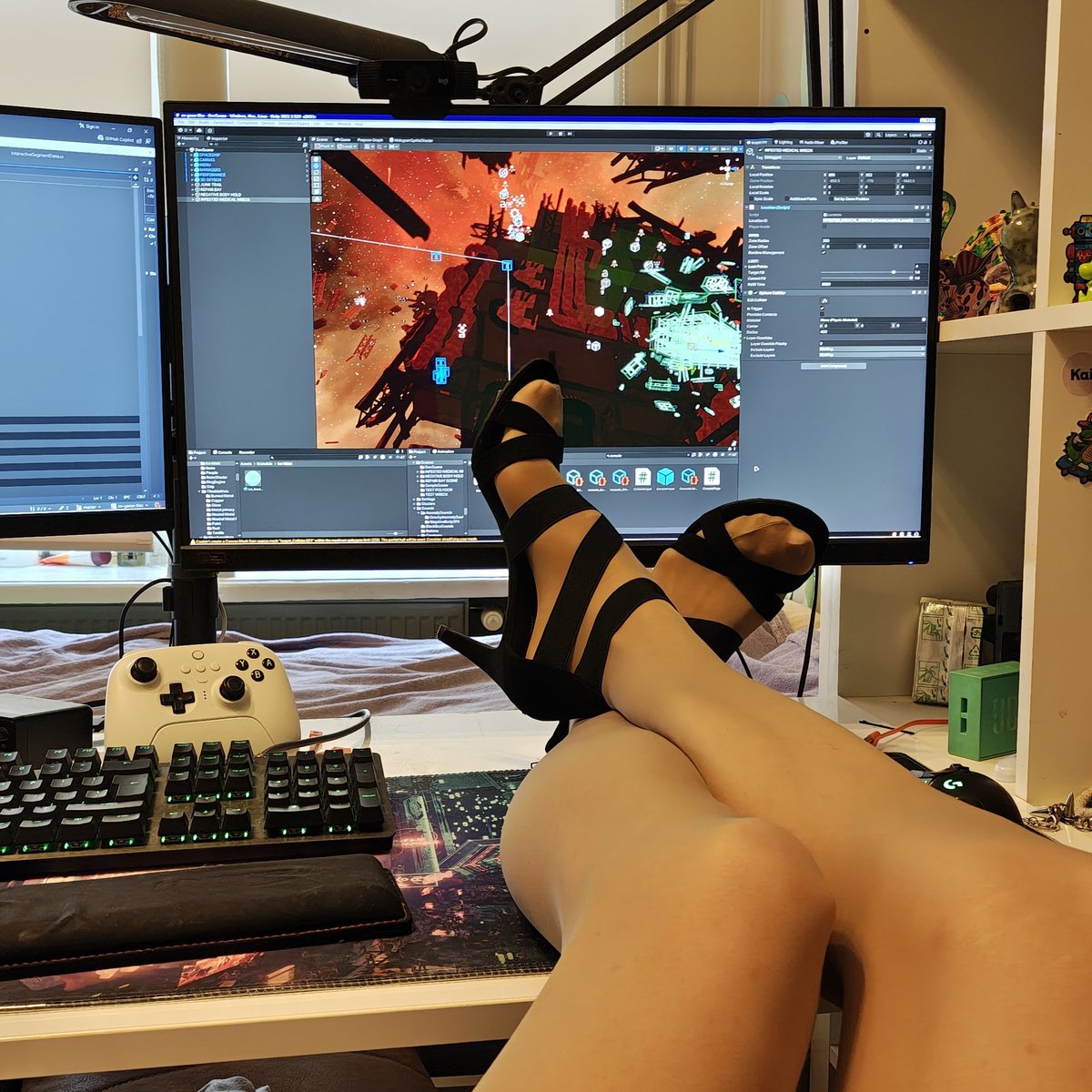 beyond_nebula's tweet photo. I messed up my last runway walk because I hadn’t practiced enough, so now I wear heels at home

Just wanna let you know, some part of Nebula Veil was created by a woman working at her PC in stilettos https://t.co/GrzoFNLTE7