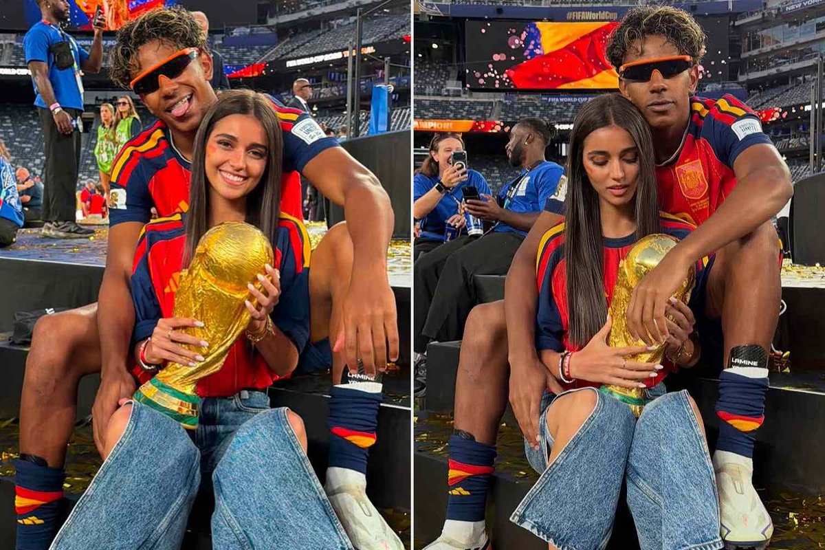 okayhogya01's tweet photo. Inés (around 21) has seen her following explode thanks to the relationship and her consistent presence at the tournament. Yamal (just turned 19) has gone from teenage phenom with occasional headlines to world champion sharing the moment with his girlfriend and family. The arc — single → influencer/model links → Nicki Nicole chapter → settled with the Seville influencer during a World Cup victory — really has been tailor-made for timelines.