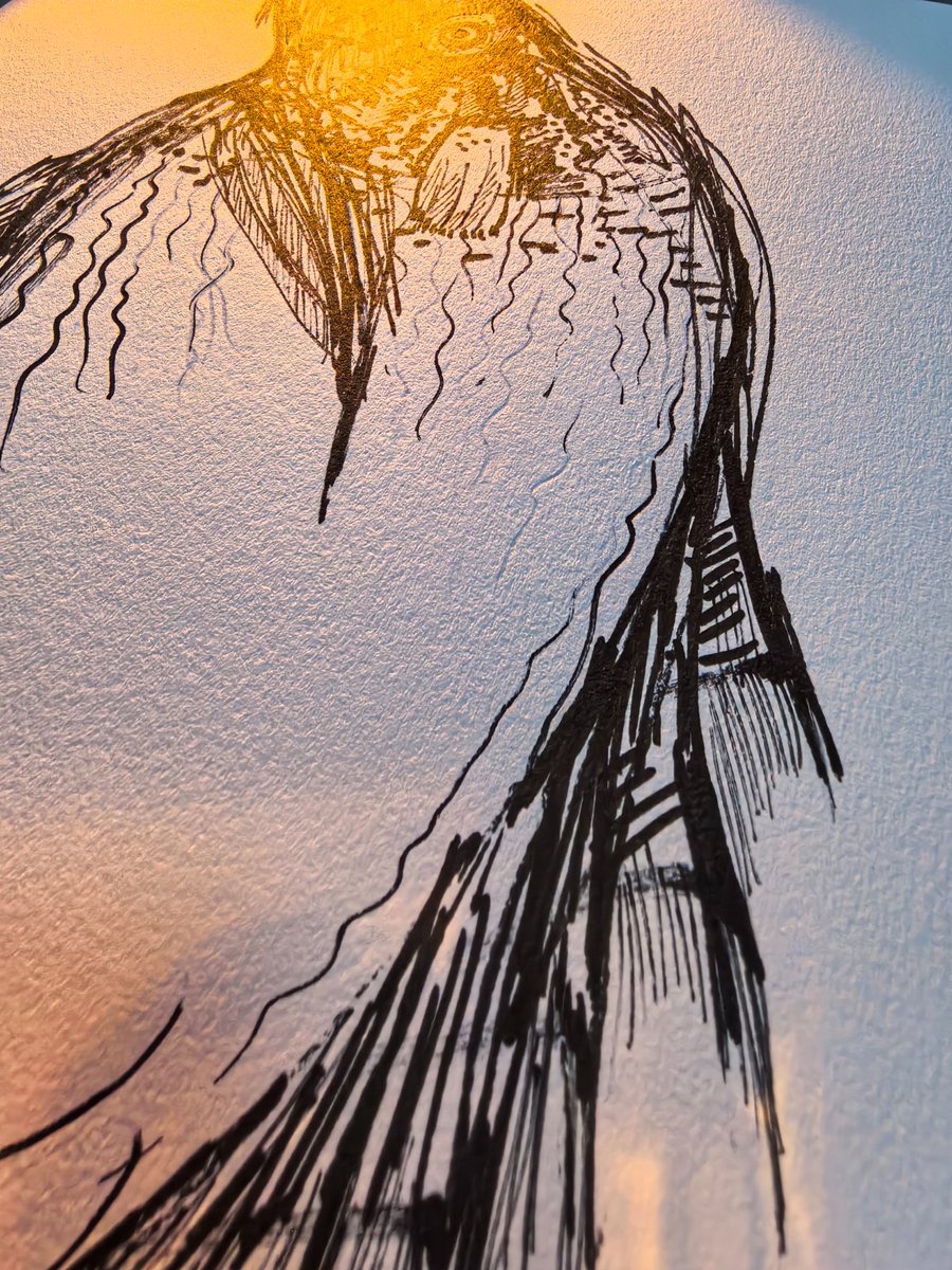 Goldenconchart's tweet photo. Only after I finished drawing did I realize—it seems I didn't just paint it; I fished it up from the depths of my memory.".#GoldenConchArt #Painting #Art #handdrawn #sketch #sketching #sketchbook #drawing #illustration https://t.co/RGCRiN4v8H