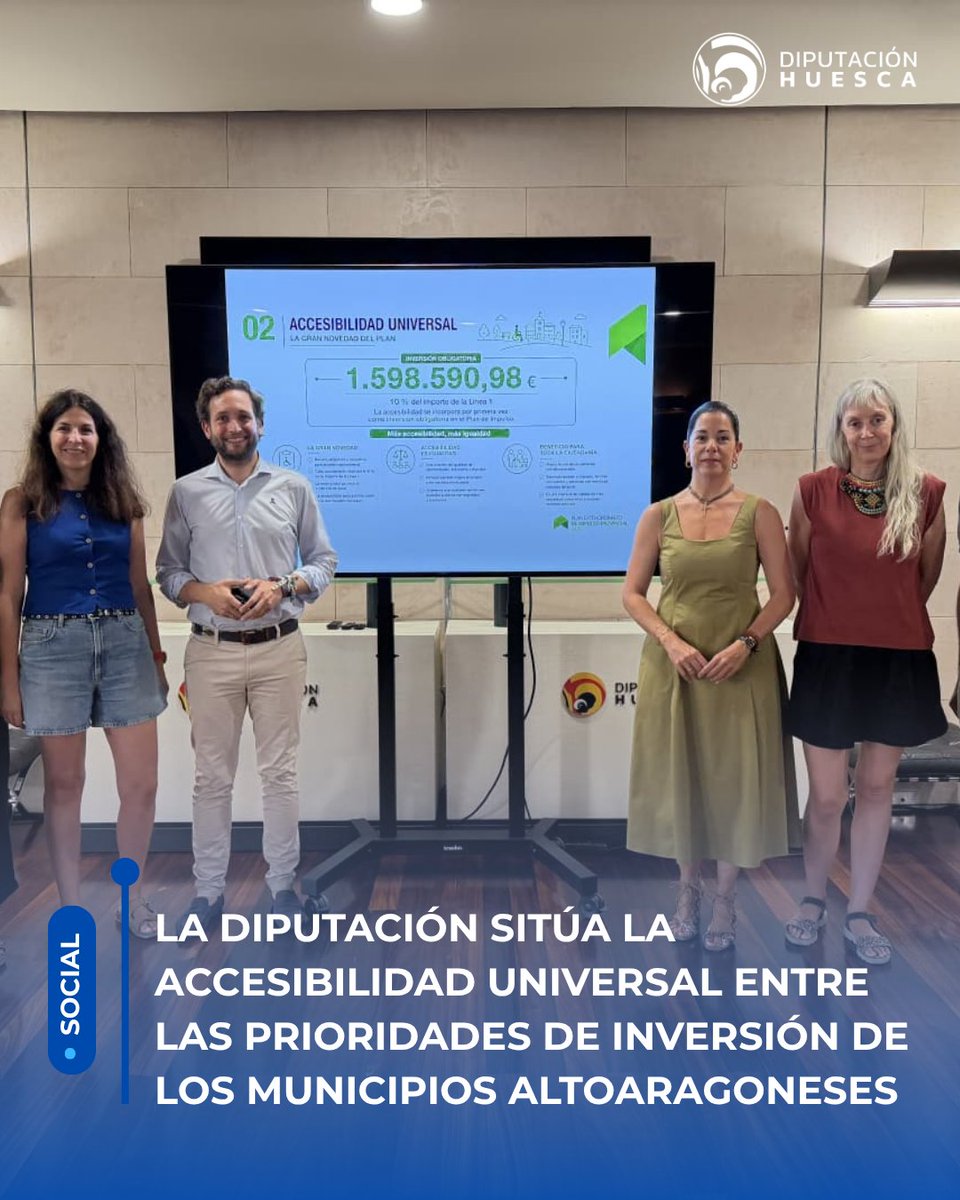DPHuesca's tweet photo. La Diputación sitúa la accesibilidad universal entre las prioridades de inversión de los municipios altoaragoneses.

📰Noticia: https://t.co/OCcu6lQBNe https://t.co/1j7XqN0BnI