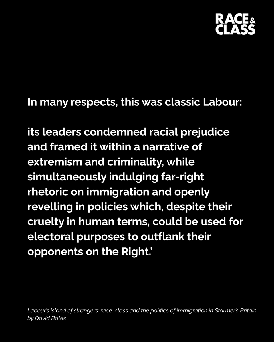 Race_Class's tweet photo. 📕Labour’s island of strangers: race, class and the politics of immigration in Starmer’s Britain by David Bates

https://t.co/Qy85M7O6hn https://t.co/YGmj4AhA2x
