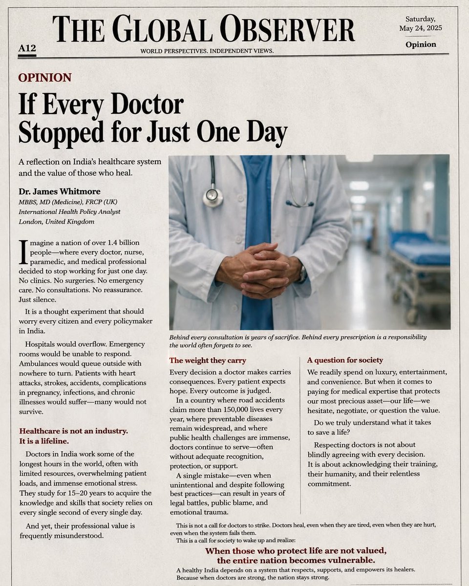 drshenoy's tweet photo. Good Article for Everyone to ponder... https://t.co/OI267tAhJl