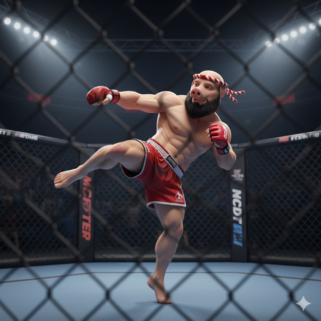 Rossi_H's tweet photo. @Home_of_Fight Here comes John Pork! https://t.co/CB4XWKwDcC