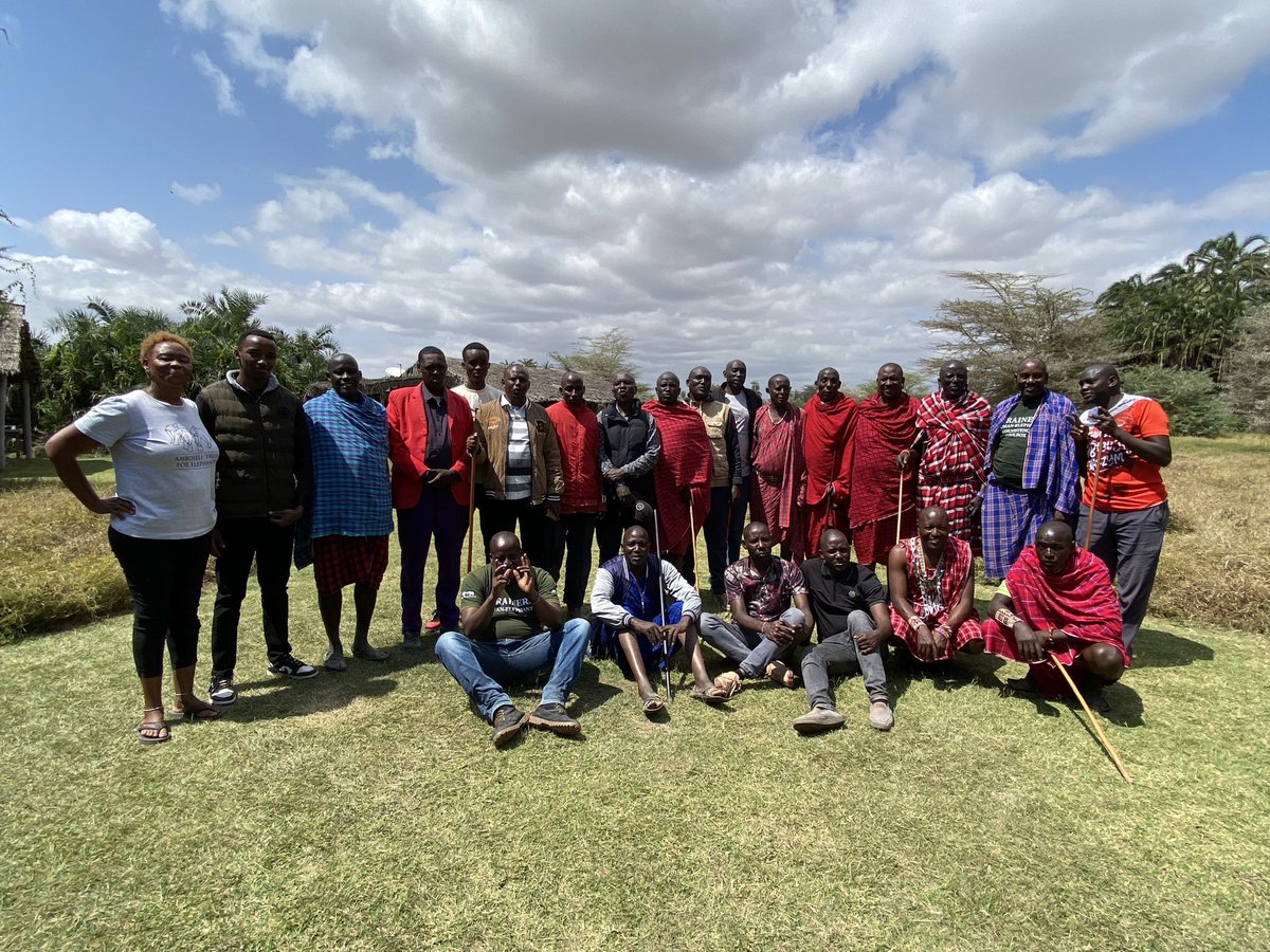 ElephantTrust's tweet photo. 23 scouts. One big upgrade.

This month our scouts traded notebooks for smartphones, moving our Amboseli elephant sightings data onto EarthRanger - same format they know, now mapped in real time.
Thank you to the George Binney Foundation for making it possible. https://t.co/f13MMWLooX