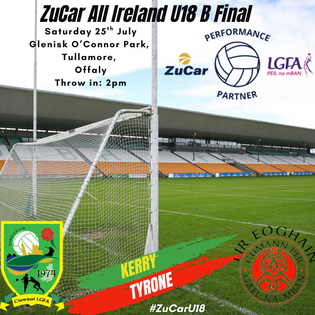 kerryladiesfoot's tweet photo. ZuCar All Ireland U18 B Final. #ZuCarU18 
Tickets on Sale: 👇
https://t.co/5TMcdDV7To https://t.co/eyLFq6uYFd