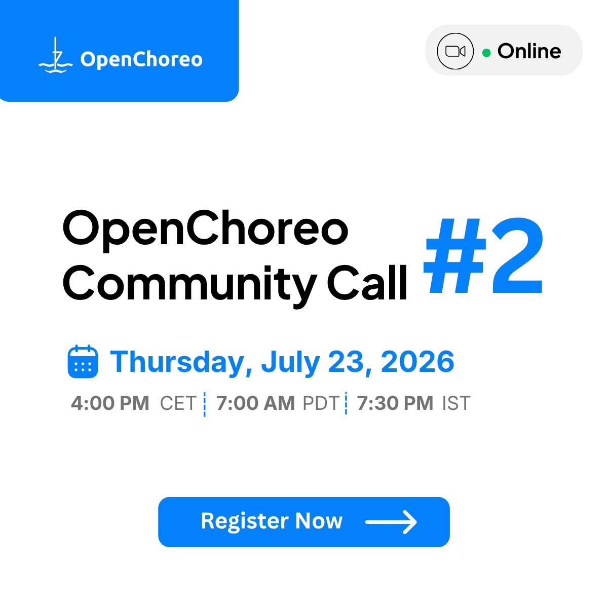 openchoreo's tweet photo. Join us on July 23 for project release updates, including Cilium, scale to zero, and external observability modules, plus a live MCP code walkthrough and community Q&amp;A.

Register:
https://t.co/xkXHrRx5qr https://t.co/rat7P1j1H2