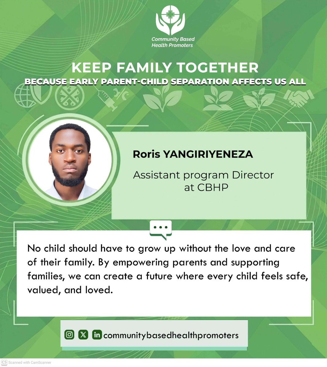 c_hpromoters's tweet photo. No child should have to grow up without the love and care of their family . by empowering parents and supporting families, we can create a future where every child feel safe,valued and loved.
#KeepTheFamilyTogether
#Childprotection
#CBHPRwanda https://t.co/40wmV18pQR