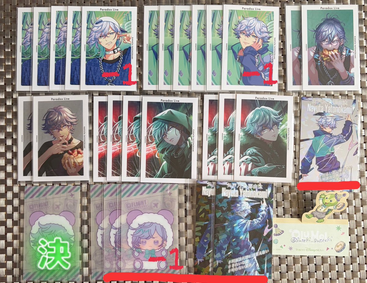 Suteki_suteeki's tweet photo. 【譲渡】パラライ Gプリ プロカ トレフォト

譲▷アレン/夏準/直明/四季/リュウ/匋平/珂波汰/那由汰/依織/善/紗月/北斎/甘太郎/葵/イツキ/ロクタ/東夏/憧吾

求▷
無印 200円
🟥 150円
🟦 100円/枚+送料

✾回収数見直しの為最推し含めてお譲りに出しています🙇🏻‍♀️
✾郵送でのお取引のみ📮 https://t.co/F0JcRC4u11