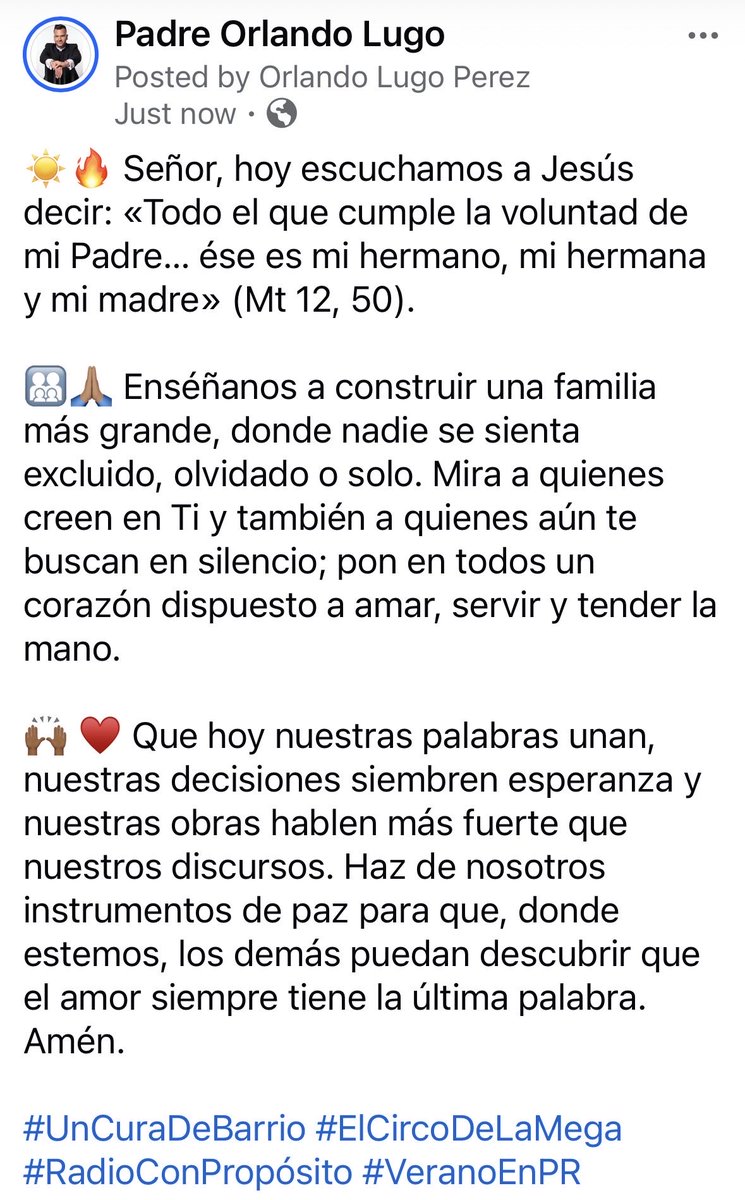 PadreOLugo's tweet photo. Buenos días ☀️ https://t.co/cPhfntWci3