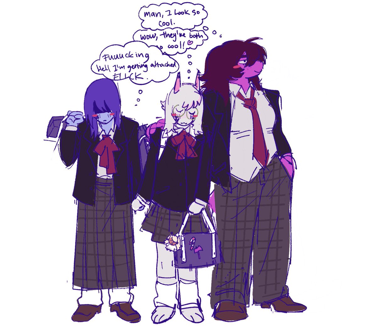 AJ_CEENT's tweet photo. I just wanted to draw everyoje in a uniform
#DELTARUNE https://t.co/acW4IgaIem